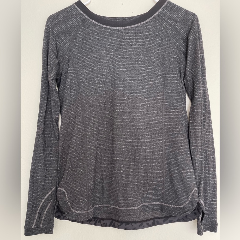 Grey lululemon long sleeve